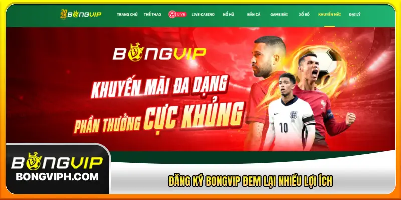 Đăng ký BONGVIP đem lại nhiều lợi ích