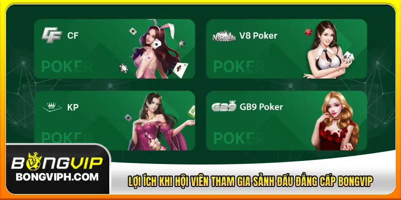 Lợi ích khi hội viên tham gia sảnh đấu đẳng cấp này